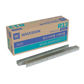 ABC문구 화신 건타카 WS-107 손타카 타카침, 화신 R-13(6mm) x 5000pcs