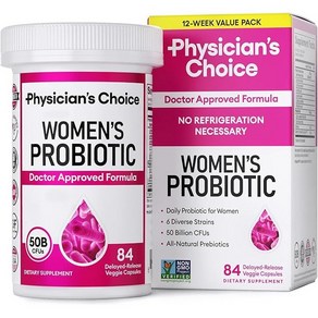 피지션스 초이스 Physician's Choice Women's Pobiotic 여성용 프로바이오틱 500억 CFU, 1개, 84정