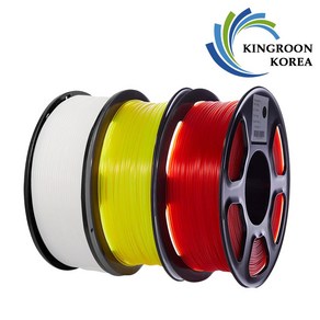 킹룬 공식 고품질 PETG 1.75mm 필라멘트 1kg, 화이트