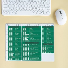 신풍산업 엑셀 단축키 마우스패드 휴대용 미니 노트북 사무용 신입사원 웰컴 취직 취업 선물