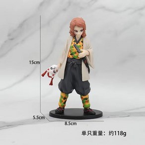 미니어처 검 젠이츠 네즈코 피규어 Kimetsu No Yaiba 애니메이션 악마 슬레이어 GK 모델 무잔 아카자 교메이 사비토 인형 액션 어린이 장난감 17cm, [03] Tengen, 1개