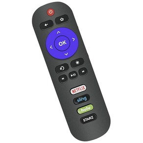 Replacement-Remote-Control for Roku-TV Compatible Roku-TV용 교체 리모컨 TCL Roku/Onn Roku/Philips Roku 스