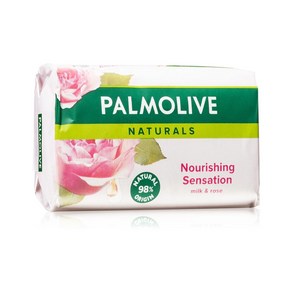 팜올리브 Palmolive 내추럴 비누 밀크 앤 로즈 90g, 1개