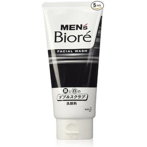 카오 맨스 비오레 더블 스크럽 세안 130g 5개 세트 Kao Mens Bioe