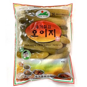 우리존 솔거 통 오이지 4kg-1Kg, 1개, 4kg