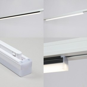 [재경조명] 더쎈 LED T라인 슬림 에코 티라인 1200 30W 레일등 티로드 T7 무빙 트랙 라인조명, 화이트 1200, 전구색, 1개