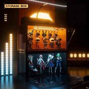[싸더라] LED 컨테이너Box 피규어 장식장 진열장정품, 1개