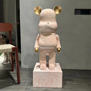 베어브릭 수지 오브제 인테리어 소품 50cm, 핑크