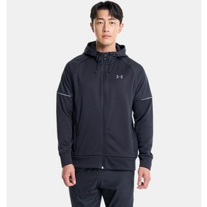 [언더아머 본사]남성 UA Armour Fleece 스톰 풀집 후디1373781-001