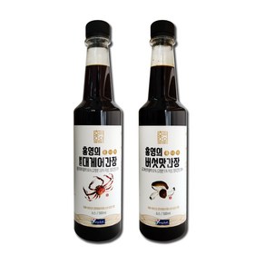 홍영의 간장 선물세트 대게어 500ml + 버섯맛 500ml, 1세트