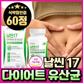 BNR17 비에날씬 유산균 다이어트 bnr17 식약청인증 캡슐 비엔알17 / 날씬17 다이어트 엔 유산균