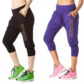 FIT FUNKY 새로운 도착 Zumba 피트니스 ZW 착용 여성 의류 카고 바지 _p686