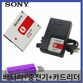 소니 호환 배터리 NP-BG1 카메라 배터리 충전기 usb 카드 리더, 배터리와 충전기와 카드리더