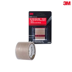 3M 임시 복원 자동차용 테이프 투명 PN03439 38mm x 2.9M, 1개