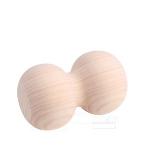 (편백나무) 순수편백나무 땅콩 마사지볼 10cm, 1개