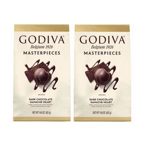 고디바 마스터피스 다크 초콜릿 421g 2팩 Godiva Mastepieces Dak Chocolate Ganache Heat 14.8oz, 2개