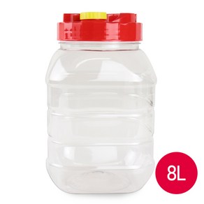 술병 매실통 과실주 담금주 보관 플라스틱 밀폐용기, 8L, 1개