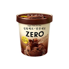 제로 아이스 딥초콜릿 파인트 ZERO 당류제로 아이스크림, 4개, 474ml