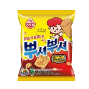 뿌셔뿌셔 마라맛 봉지스낵 90g x 8개