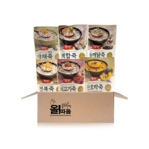 올따옴 간편식 양반 파우치죽 420g 기획세트 3호(전복+쇠고기+단호박+버섯야채+백합죽+들깨닭죽), 1개