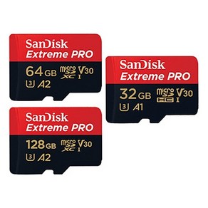 SanDisk Exteme Po MicoSDXC 메모리 카드 64GB/SDSQXCD-128G-GN6MA/어댑터 포함/4K(UHD)촬영/UHS-I (U3) 667배속/마이크로S, 1개