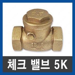 체크 밸브 5k 청동 스윙 신주 나사식 역류방지 65A 80A, 체크밸브5K 65A (수입), 1개