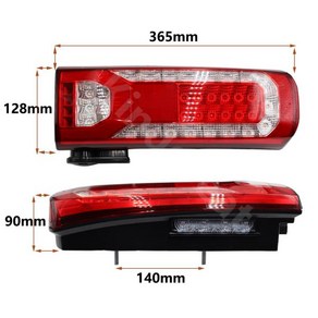 트럭 트레일러 LED 후미등 메르세데스 벤츠 ACTROS MP4 0035441003 에 적합 24V 새로운 디자인