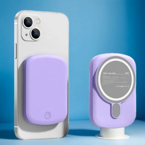 [무선] 맥세이프 고속충전 20W 10000mAh 보조배터리, 퍼플