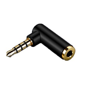 (5 세트) 3.5mm 스테레오 4극 고출력 AUX변환젠더 L자고급형