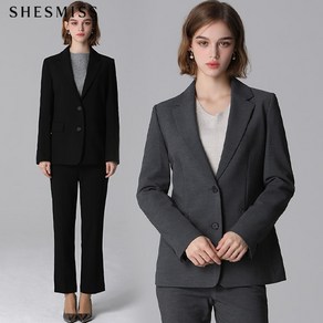[쉬즈미스(SHESMISS)] 프리미엄 베이직 싱글 재킷 (택가격328000원)