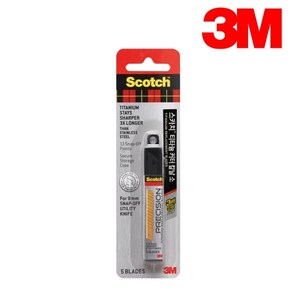 3M 스카치 티타늄 커터 칼날 칼심 리필 소 9mm TI-RS 사무용 캇타, 본상품선택, 1개