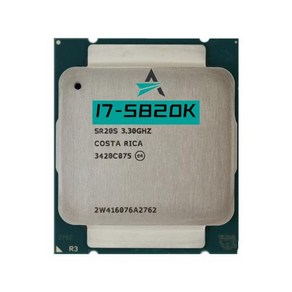 중고 CPU 코어 i7 5820K x99 마더보드용 3.30GHz 15M 6 12 스레드 140W LG 호환A2011-3, 없음, 한개옵션0