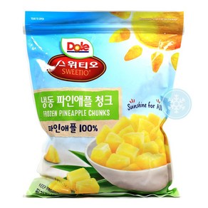 푸드올마켓_ 돌 스위티오 냉동 파인애플 청크 1kg /냉동, 1개