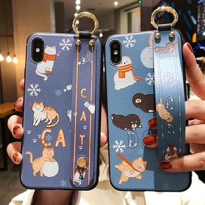 신서엔코 갤럭시S10시리즈 케이스 Galaxy Phone Case SCS-1543 큐트 애니 핸드 스트랩 케이스