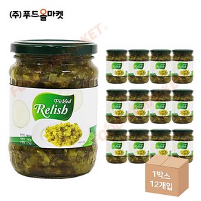 센 피클 렐리쉬 병 340g 한박스 x 12ea