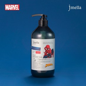 제이멜라 마블 스파이더맨 우드 앤 솔트 아크네 퍼퓸 바디워시 1000ml, 1L, 3개