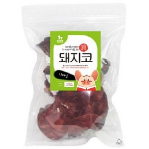 웁스 강아지 수제 간식 13p, 돼지코, 400g, 1개