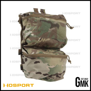 [WoSpot] V5 PC Back Panel Double Bag (전술베스트 백패널 짚패널 FCPC 우스포츠 가성비), 4. 블랙(BK)