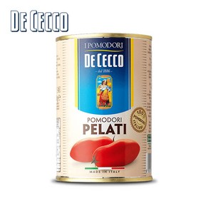 DE CECCO 토마토홀 400g 파스타 토마토 소스 주스 블러드메리 칵테일 재료, 1개