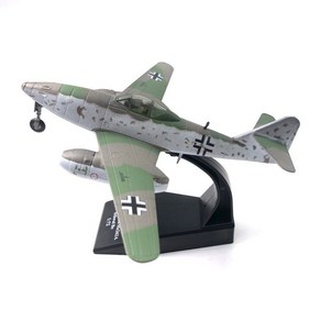 1/72 독일 Me-262 제트기 폭격기 항공기 다이캐스트 피규어 모형, 1개