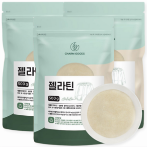 젤라틴 분말, 3개, 500g