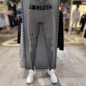 [언더아머] NC강남점 신축성이 뛰어나고 편안한 착용감의 남성 HeatGea® 컴프레션 쇼츠 레깅스 그레이 1361596-[090]
