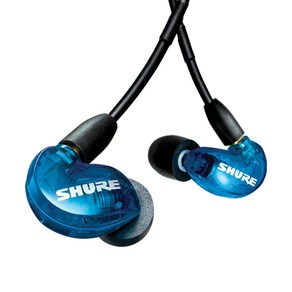 [작곡가의 미디가게] SHURE AONIC215 UNI 슈어 SE215 UNI 인이어 사운드 아이솔레이팅 커널형 모니터 유선 이어폰 이어셋, 블루