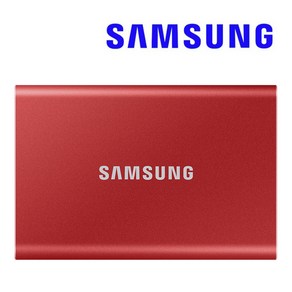 삼성전자 포터블 SSD T7 USB 3.2 Gen2 1TB MU-PC1T0T/WW MU-PC1T0H/WW MU-PC1T0R/WW 외장 SSD 하드디스크, 레드