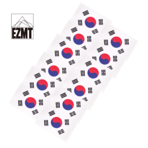 EZMT DIY 열전사 태극기 3개 1세트 패치 스티커 다림질 전사지