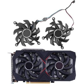 그래픽 카드 팬 컬러풀 RTX 2070 2060 2060S SUPER 1660 Ti 1660S 1650S 1650 비디오 완벽 지원 85MM 쿨러 교체, 1개