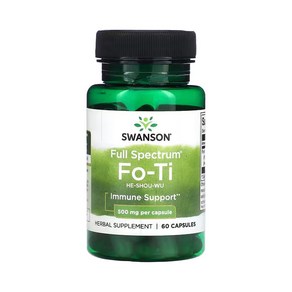 스완슨 Fo-Ti 500 mg 60캡슐, 1개, 60정