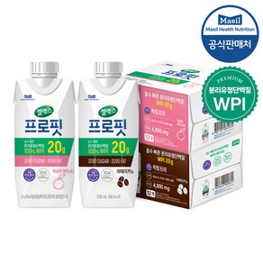 [본사직영]셀렉스 프로핏 웨이프로틴 드링크 복숭아+아메리카노 [330ml x 총 24팩]