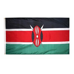 케냐 국기 대형 깃발 kenya national flag 게양기 응원 아프리카, 1개, 1개