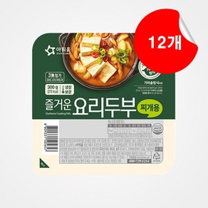 아워홈 즐거운 요리 찌개용 두부 300g, 12개